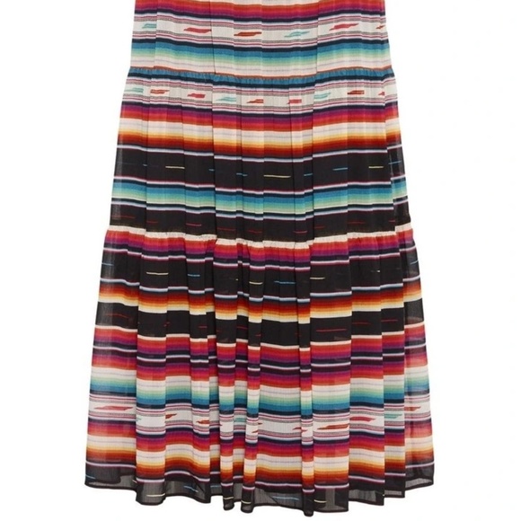 Lauren Ralph Lauren Striped Crinkle Georgette Skirt SZ 2P NEW - Picture 2 of 12